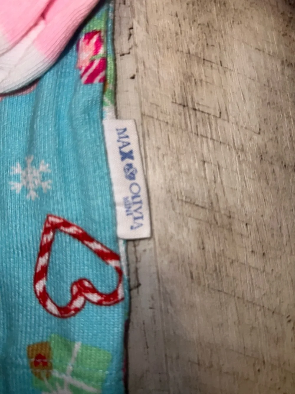 NEW Max & Olivia Mini Gingerbread Print Kids Pajama Set with Pink Socks